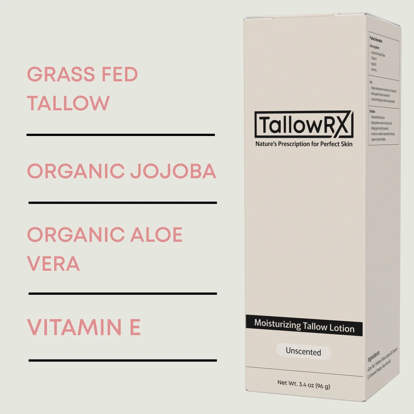 Tallow Lotion - 3.4 oz