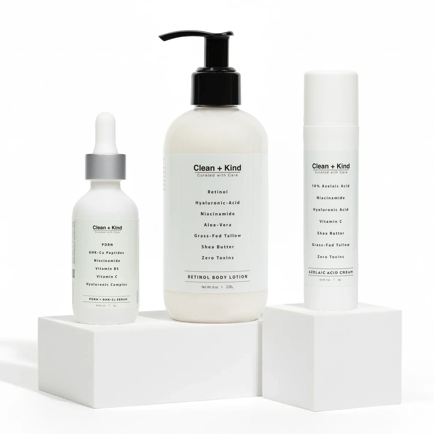 The Clean + Kind Anti Aging Kit: Three Products, One Focused Routine