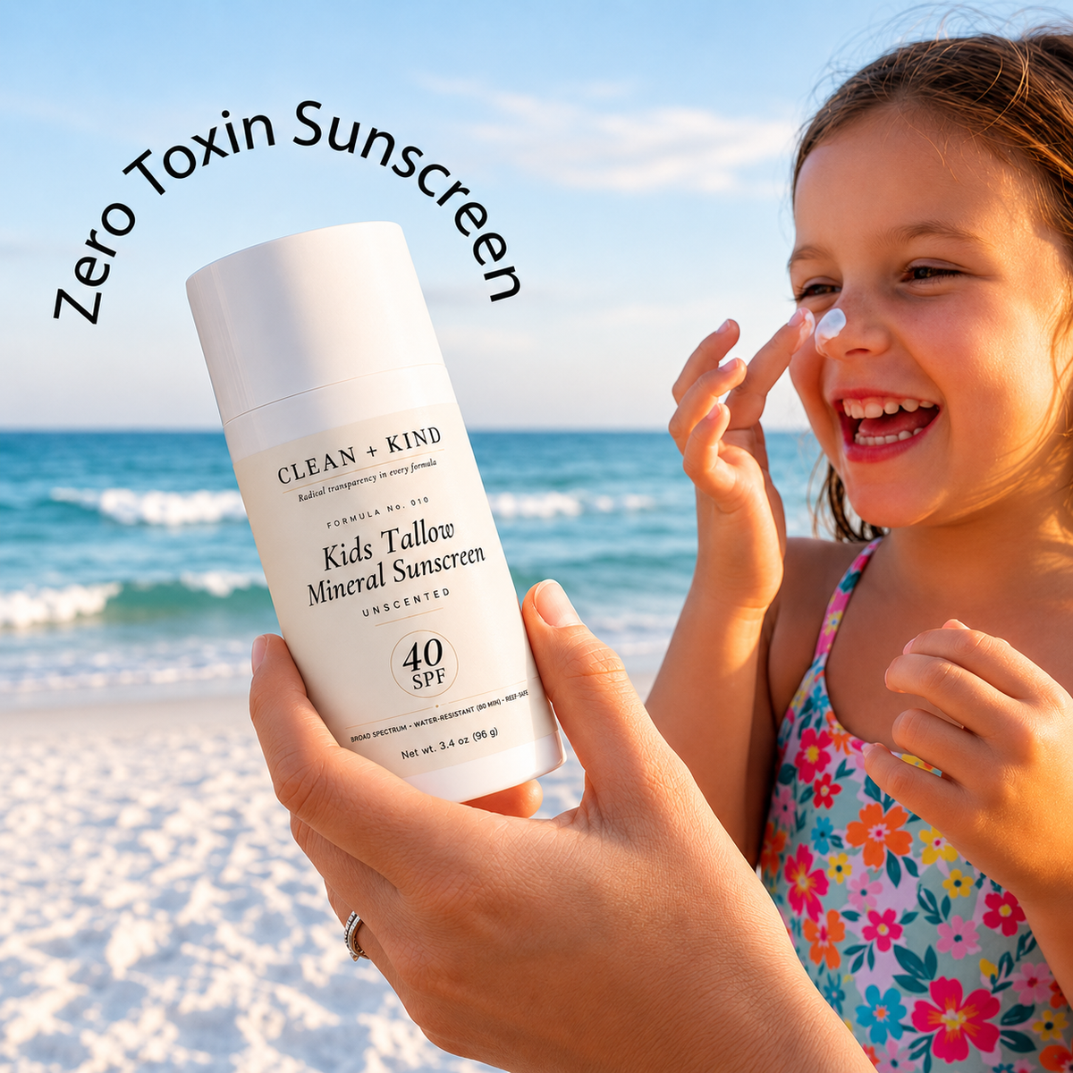 Kids Mineral Sunscreen SPF 40 for Sensitive Skin