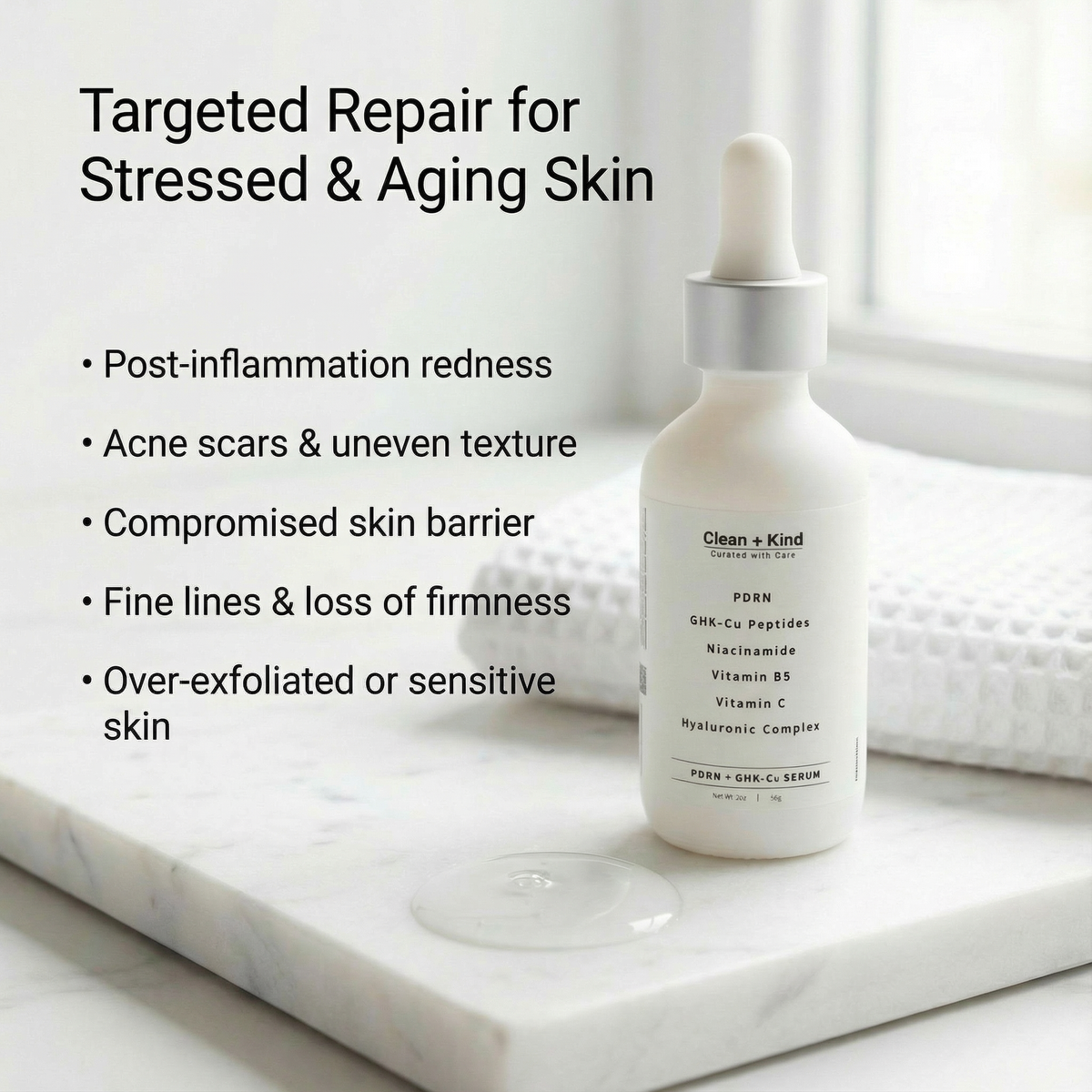 ghk cu scars PDRN GHK-Cu Serum for Firming & Skin Repair
