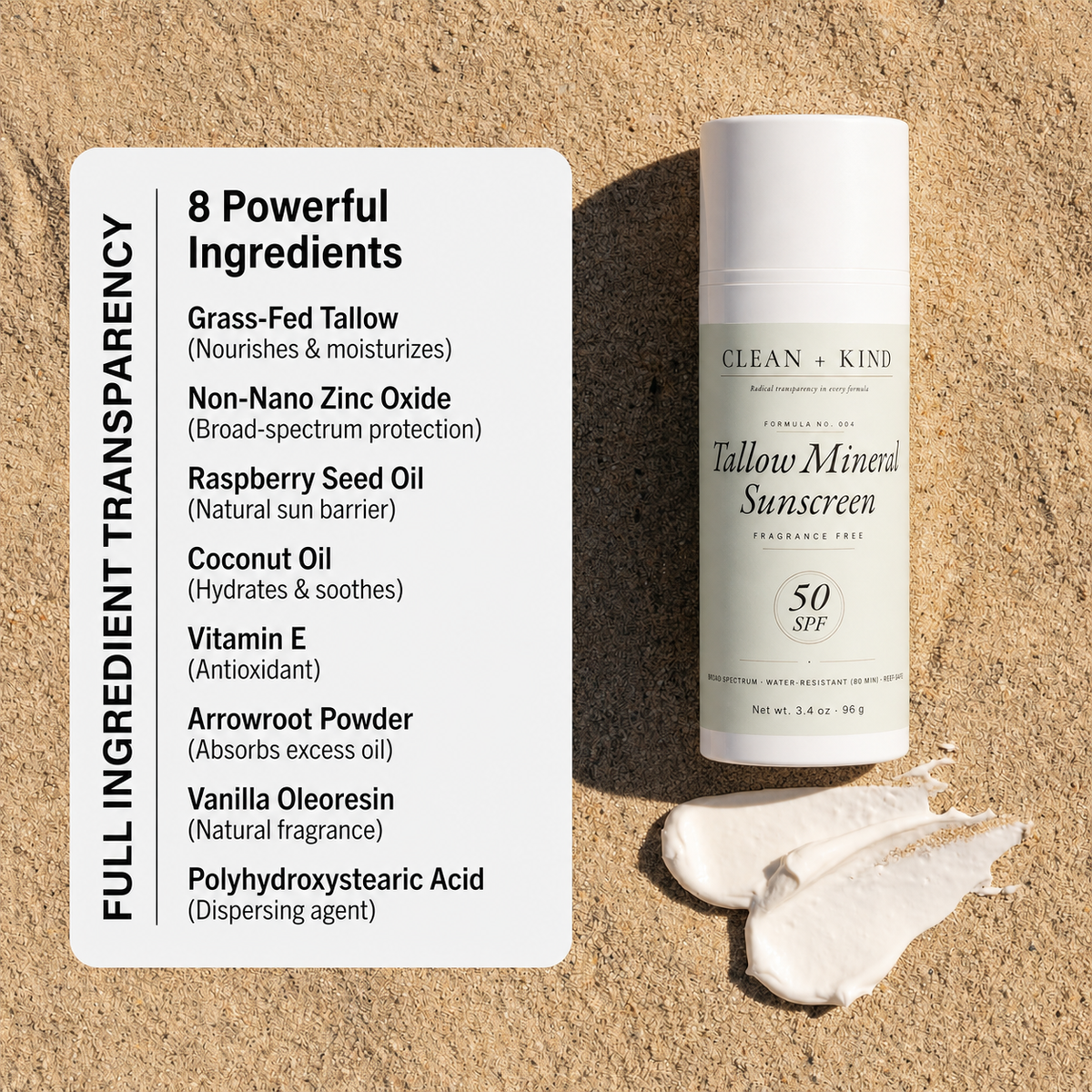 Tallow Sunscreen SPF 50