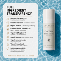 Kids Mineral Sunscreen SPF 40 for Sensitive Skin