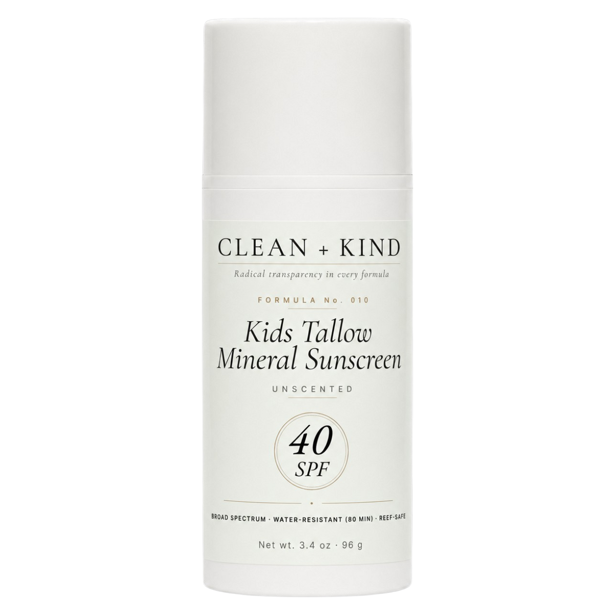 Kids Mineral Sunscreen SPF 40 for Sensitive Skin