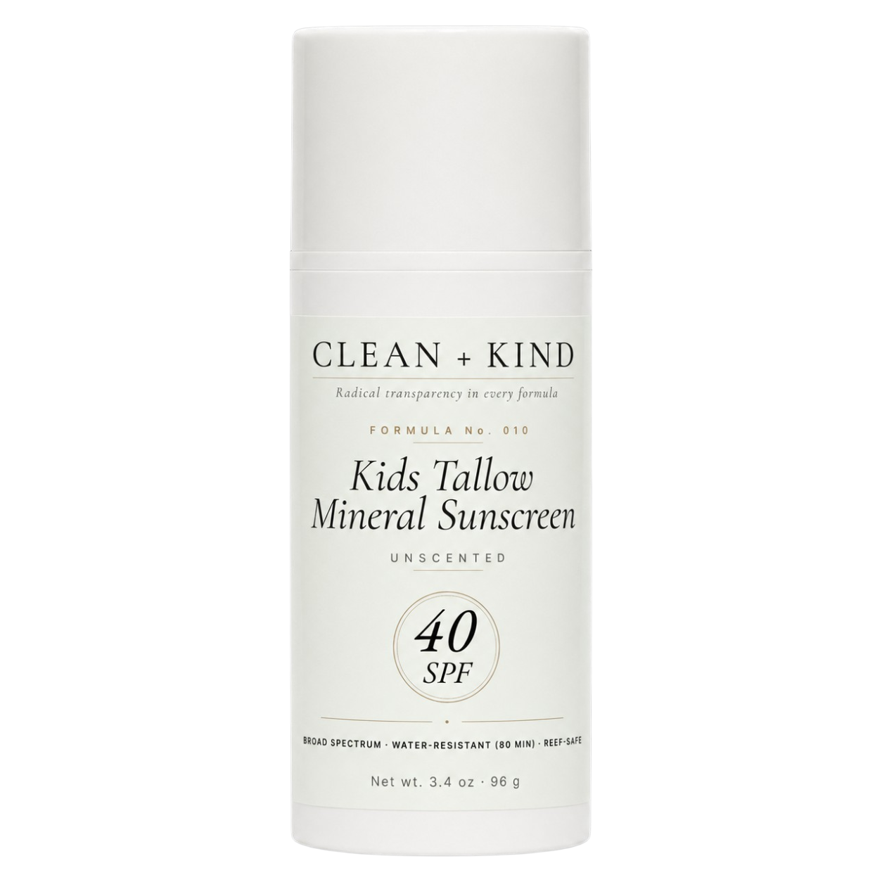 Kids Mineral Sunscreen SPF 40 for Sensitive Skin